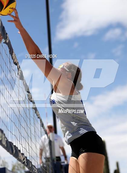 Thumbnail 3 in O'Connor vs Xavier College Prep (CatBox Classic Beach Invitational) photogallery.