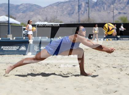 Thumbnail 2 in O'Connor vs Xavier College Prep (CatBox Classic Beach Invitational) photogallery.
