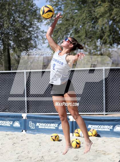 Thumbnail 2 in O'Connor vs Xavier College Prep (CatBox Classic Beach Invitational) photogallery.