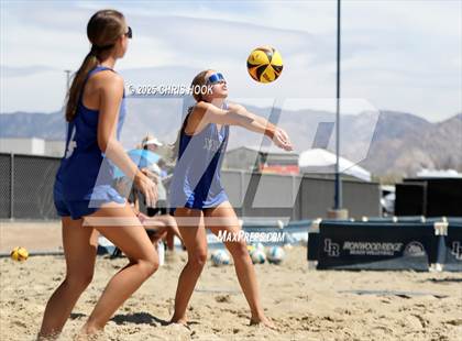 Thumbnail 2 in O'Connor vs Xavier College Prep (CatBox Classic Beach Invitational) photogallery.