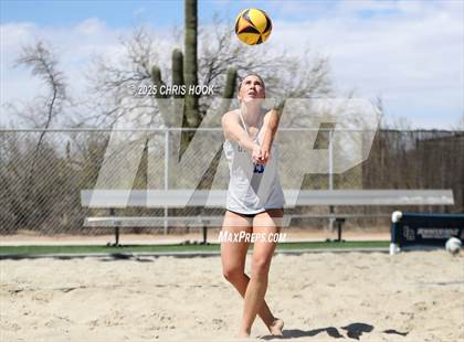 Thumbnail 2 in O'Connor vs Xavier College Prep (CatBox Classic Beach Invitational) photogallery.