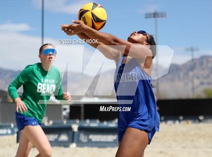 Thumbnail 3 in O'Connor vs Xavier College Prep (CatBox Classic Beach Invitational) photogallery.