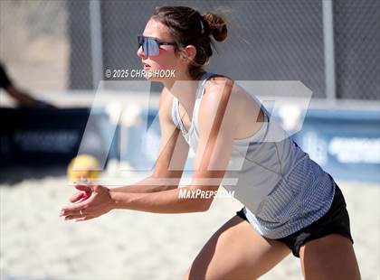 Thumbnail 2 in O'Connor vs Xavier College Prep (CatBox Classic Beach Invitational) photogallery.