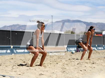 Thumbnail 2 in O'Connor vs Xavier College Prep (CatBox Classic Beach Invitational) photogallery.