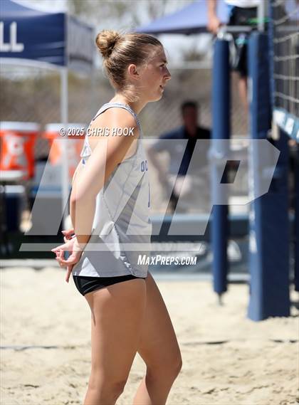Thumbnail 2 in O'Connor vs Xavier College Prep (CatBox Classic Beach Invitational) photogallery.
