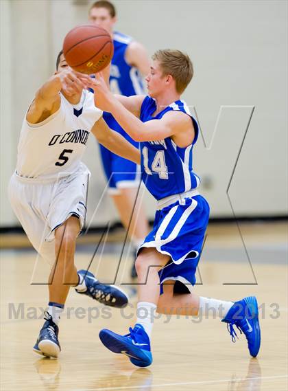 Thumbnail 1 in MacArthur @ O'Connor (NISD Boys Basketball Tournament) photogallery.