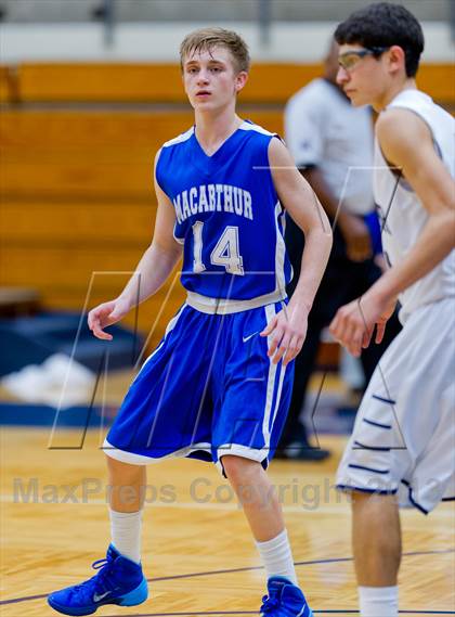 Thumbnail 1 in MacArthur @ O'Connor (NISD Boys Basketball Tournament) photogallery.