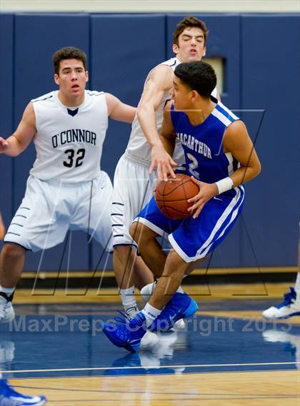 Thumbnail 1 in MacArthur @ O'Connor (NISD Boys Basketball Tournament) photogallery.
