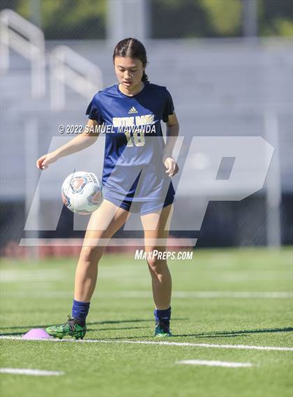 Thumbnail 3 in  Pacifica @ Notre Dame (SO) (CIF SS DIII First Round) photogallery.