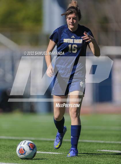 Thumbnail 2 in  Pacifica @ Notre Dame (SO) (CIF SS DIII First Round) photogallery.