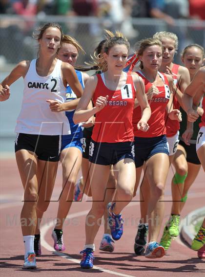 Thumbnail 1 in CIF SS Track and Field Finals (Girls Division 2 - 1600m) photogallery.