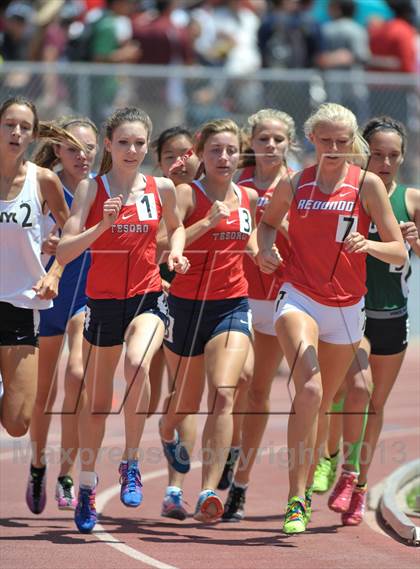 Thumbnail 3 in CIF SS Track and Field Finals (Girls Division 2 - 1600m) photogallery.