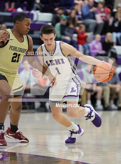 Thumbnail 3 in Pebblebrook vs. Lehi (Utah Holiday Hoopfest) photogallery.