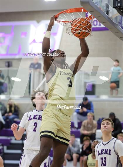 Thumbnail 2 in Pebblebrook vs. Lehi (Utah Holiday Hoopfest) photogallery.