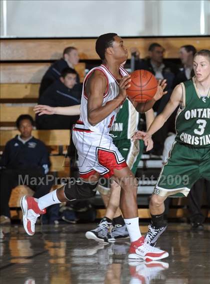 Thumbnail 1 in Ontario Christian vs. Glendora (So Cal Shootout) photogallery.