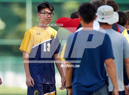 Thumbnail 3 in Charlotte Latin vs. North Raleigh Christian Academy (Ravenscroft Soccer Invitational) photogallery.