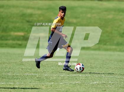 Thumbnail 3 in Charlotte Latin vs. North Raleigh Christian Academy (Ravenscroft Soccer Invitational) photogallery.