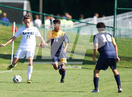 Thumbnail 3 in Charlotte Latin vs. North Raleigh Christian Academy (Ravenscroft Soccer Invitational) photogallery.