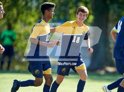 Thumbnail 3 in Charlotte Latin vs. North Raleigh Christian Academy (Ravenscroft Soccer Invitational) photogallery.