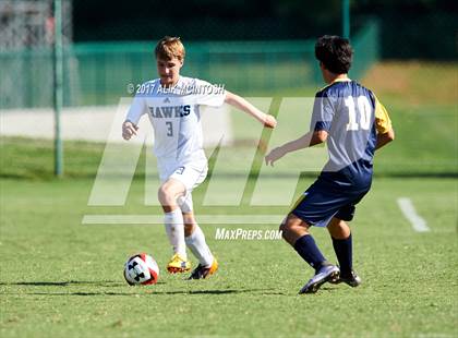 Thumbnail 2 in Charlotte Latin vs. North Raleigh Christian Academy (Ravenscroft Soccer Invitational) photogallery.