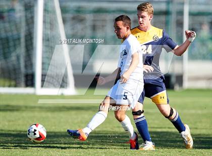 Thumbnail 3 in Charlotte Latin vs. North Raleigh Christian Academy (Ravenscroft Soccer Invitational) photogallery.