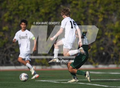 Thumbnail 3 in Servite vs. De La Salle (SoCal College Showcase) photogallery.