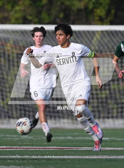 Thumbnail 2 in Servite vs. De La Salle (SoCal College Showcase) photogallery.