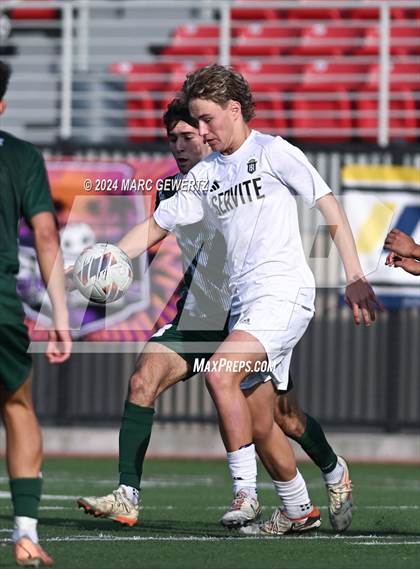 Thumbnail 3 in Servite vs. De La Salle (SoCal College Showcase) photogallery.