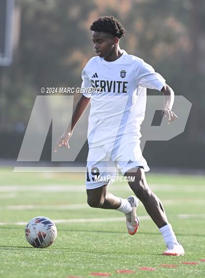 Thumbnail 2 in Servite vs. De La Salle (SoCal College Showcase) photogallery.