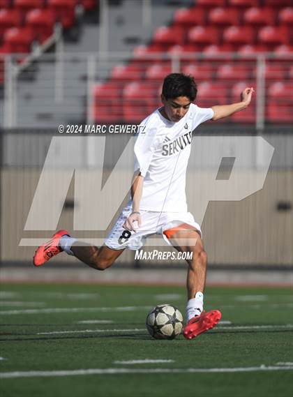 Thumbnail 1 in Servite vs. De La Salle (SoCal College Showcase) photogallery.