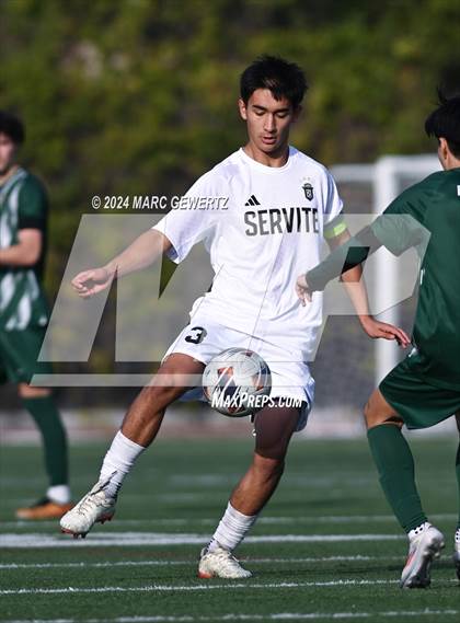 Thumbnail 1 in Servite vs. De La Salle (SoCal College Showcase) photogallery.