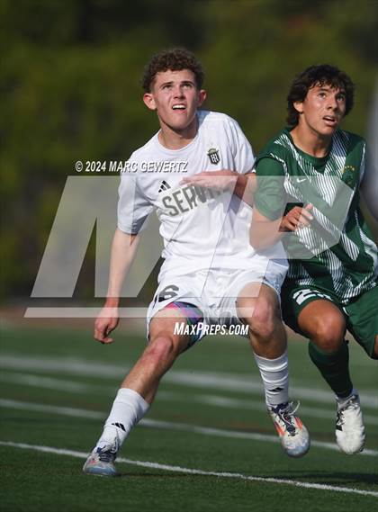 Thumbnail 2 in Servite vs. De La Salle (SoCal College Showcase) photogallery.