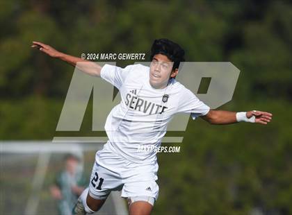 Thumbnail 3 in Servite vs. De La Salle (SoCal College Showcase) photogallery.