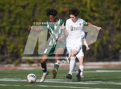 Thumbnail 1 in Servite vs. De La Salle (SoCal College Showcase) photogallery.