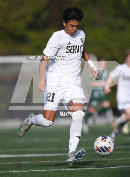 Thumbnail 1 in Servite vs. De La Salle (SoCal College Showcase) photogallery.