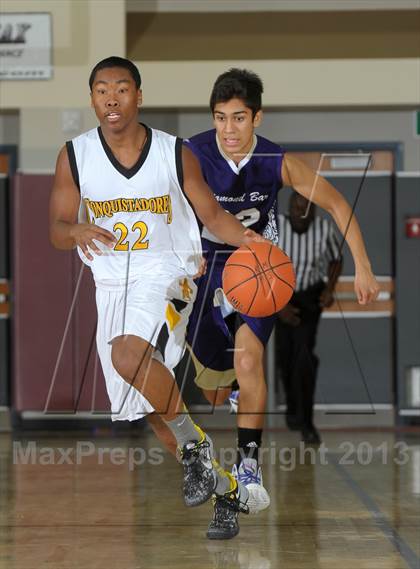 Thumbnail 2 in Diamond Bar vs. Cabrillo (MaxPreps Holiday Classic) photogallery.