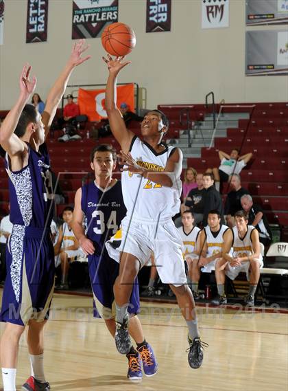 Thumbnail 2 in Diamond Bar vs. Cabrillo (MaxPreps Holiday Classic) photogallery.