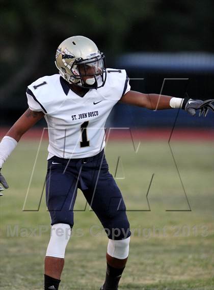 Thumbnail 2 in St. John Bosco vs. Dominguez photogallery.