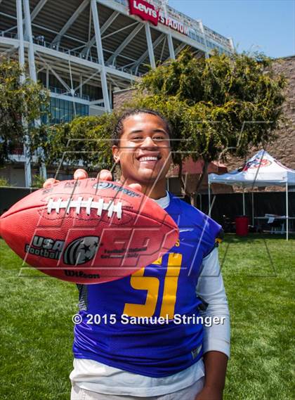 Thumbnail 3 in Archbishop Riordan (USA Football/MaxPreps Media Day Event) photogallery.