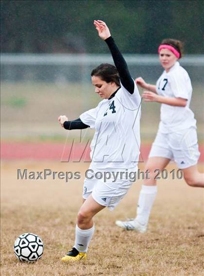 Thumbnail 1 in Alvin vs Lamar Consolidated (Pearland ISD Soccer Shootout) photogallery.