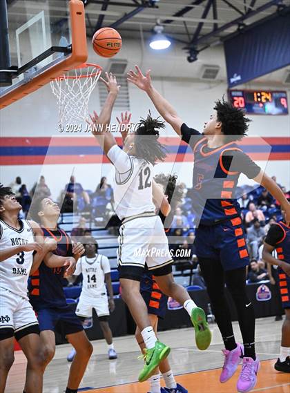 Thumbnail 1 in Roosevelt vs. Notre Dame (SO) (Tarkanian Classic Championship) photogallery.