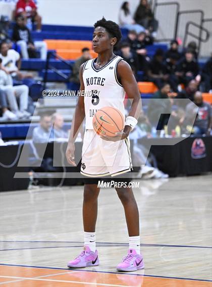 Thumbnail 2 in Roosevelt vs. Notre Dame (SO) (Tarkanian Classic Championship) photogallery.