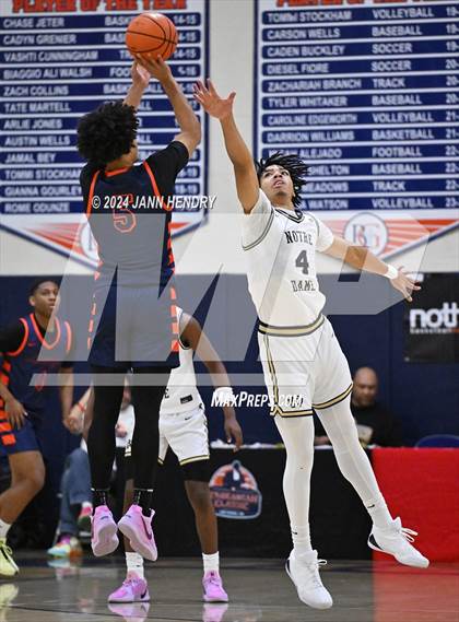 Thumbnail 1 in Roosevelt vs. Notre Dame (SO) (Tarkanian Classic Championship) photogallery.