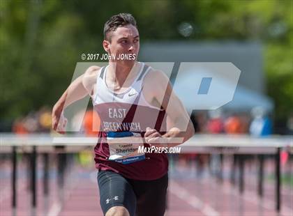 Thumbnail 3 in 50th Annual Loucks Games (Outdoor Pentathlon #1 Men's 110 High Hurdles) photogallery.