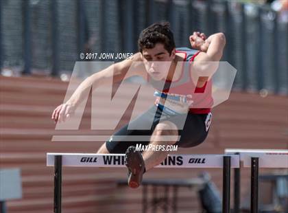 Thumbnail 2 in 50th Annual Loucks Games (Outdoor Pentathlon #1 Men's 110 High Hurdles) photogallery.