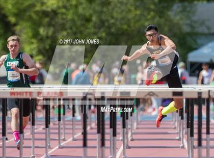 Thumbnail 1 in 50th Annual Loucks Games (Outdoor Pentathlon #1 Men's 110 High Hurdles) photogallery.