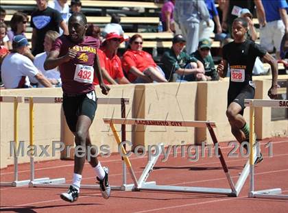 Thumbnail 1 in Sacramento Meet of Champions (Boys Hurdles) photogallery.