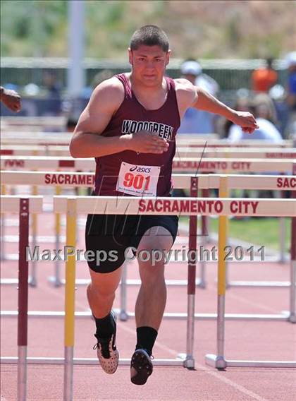 Thumbnail 1 in Sacramento Meet of Champions (Boys Hurdles) photogallery.