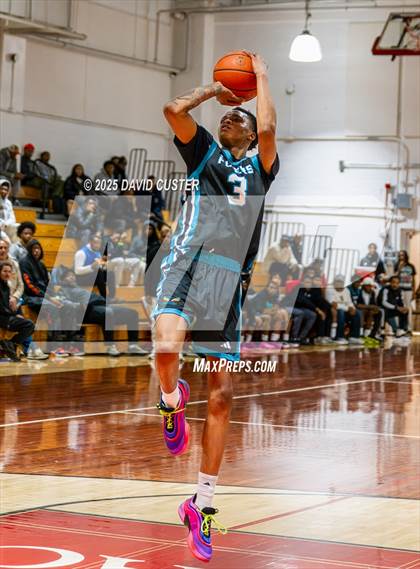 Thumbnail 2 in Prince George's Christian Academy vs. Mt. Zion Prep Academy (Capital Hoops Mayhem on Military) photogallery.