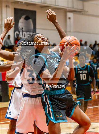 Thumbnail 1 in Prince George's Christian Academy vs. Mt. Zion Prep Academy (Capital Hoops Mayhem on Military) photogallery.